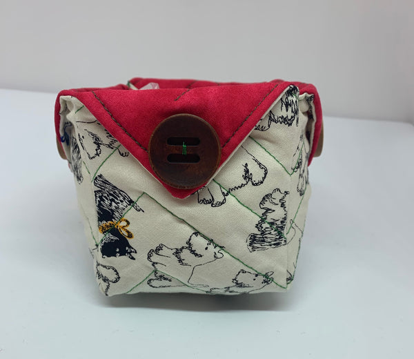 Fabric Box - Small - Scottie dogs