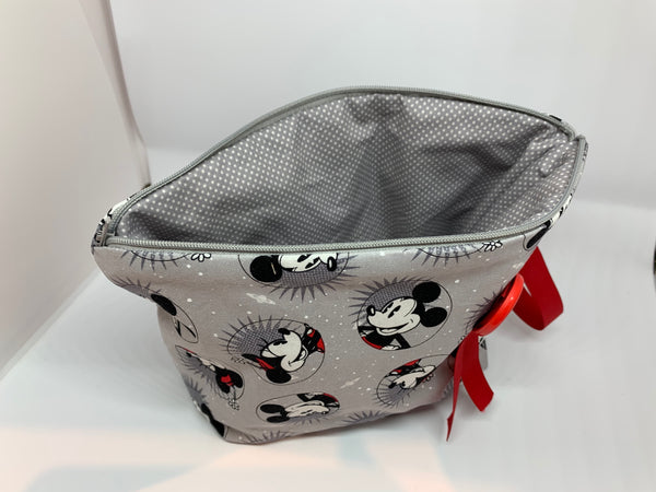 Mickey Mouse zipped and lined fabric pounch