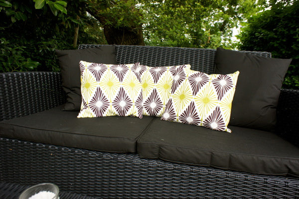 Chocolate and Lime cushion