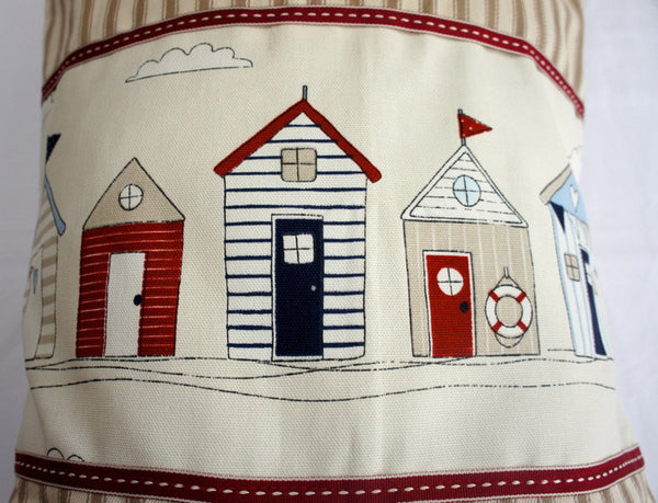 Beach huts cushion