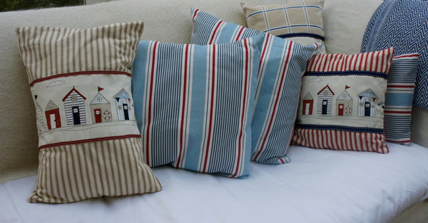 Beach huts cushion