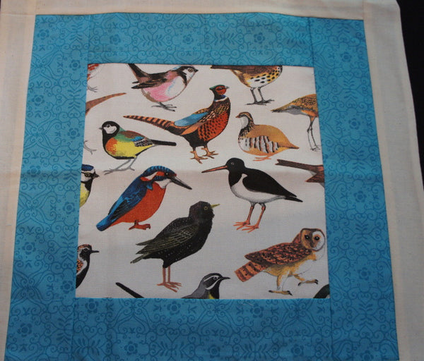 Cushion cover with British birds