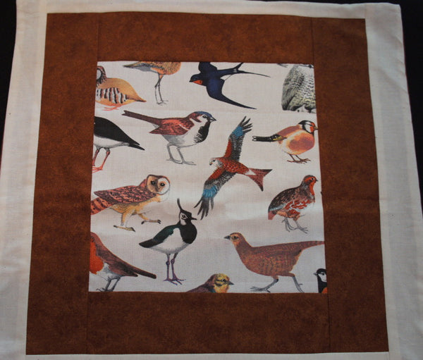 Cushion cover with British birds