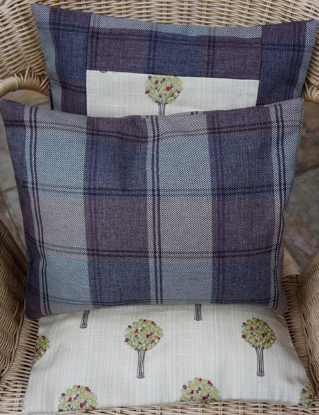 Lavender tweed cushion