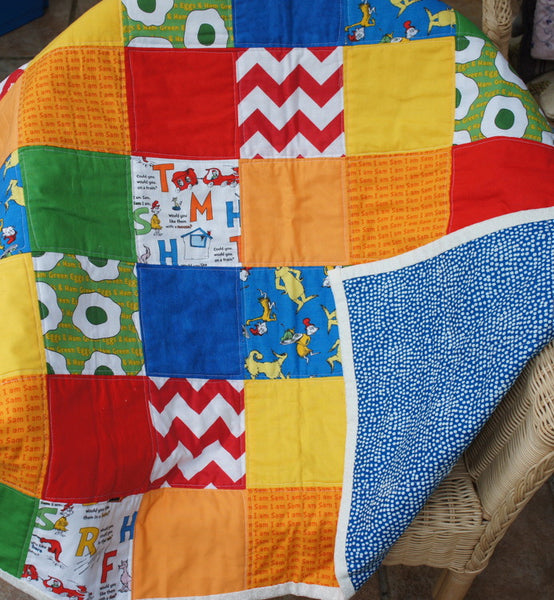 Dr Seuss snuggle quilt