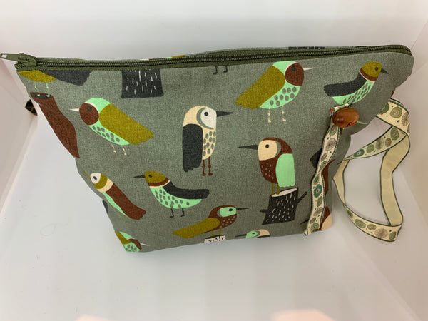 Charlie Harper fabric zipped and lined pouch