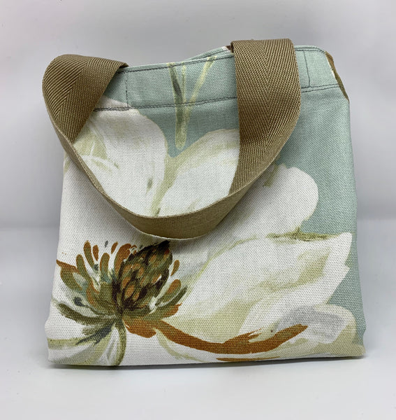 Bithiah Designs White Lily Fabric Tote Bag