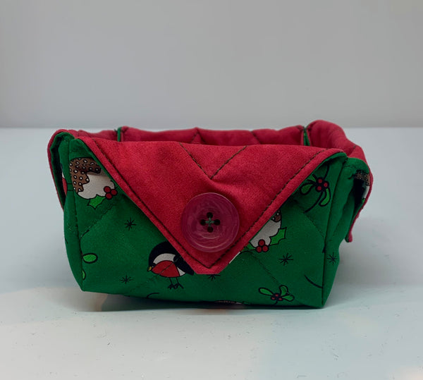 Shallow fabric box - Christmas