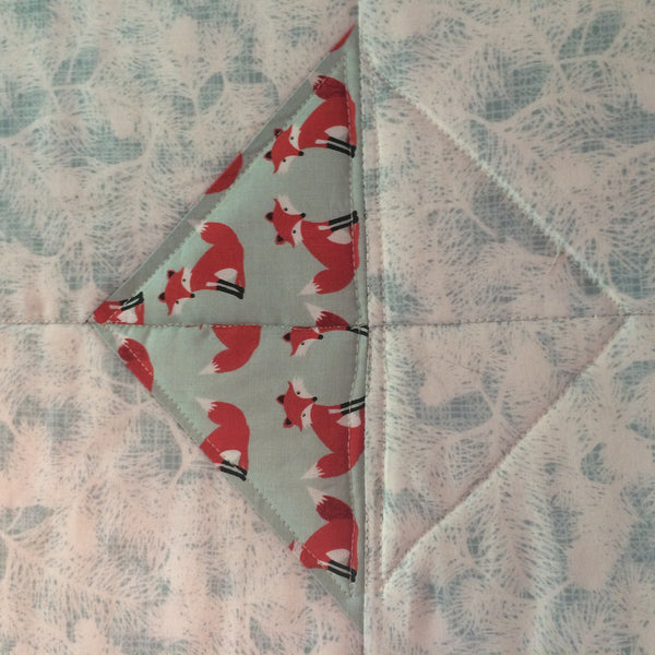 Mr. Fox snuggle quilt