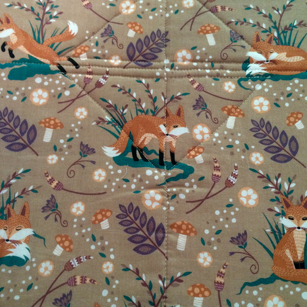 Mr. Fox snuggle quilt